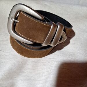 Brown Leather Belt wit